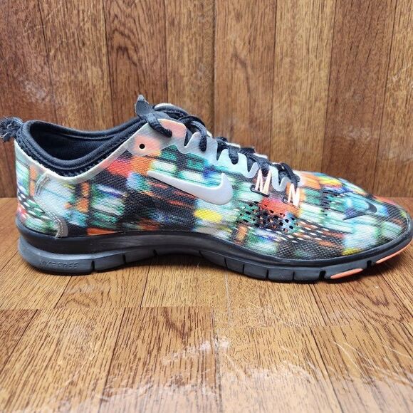 Nike Free 5.0 TR Fit 4 City Lights Women’s Running Shoes Size 9.5 Black Multi - Picture 6 of 13